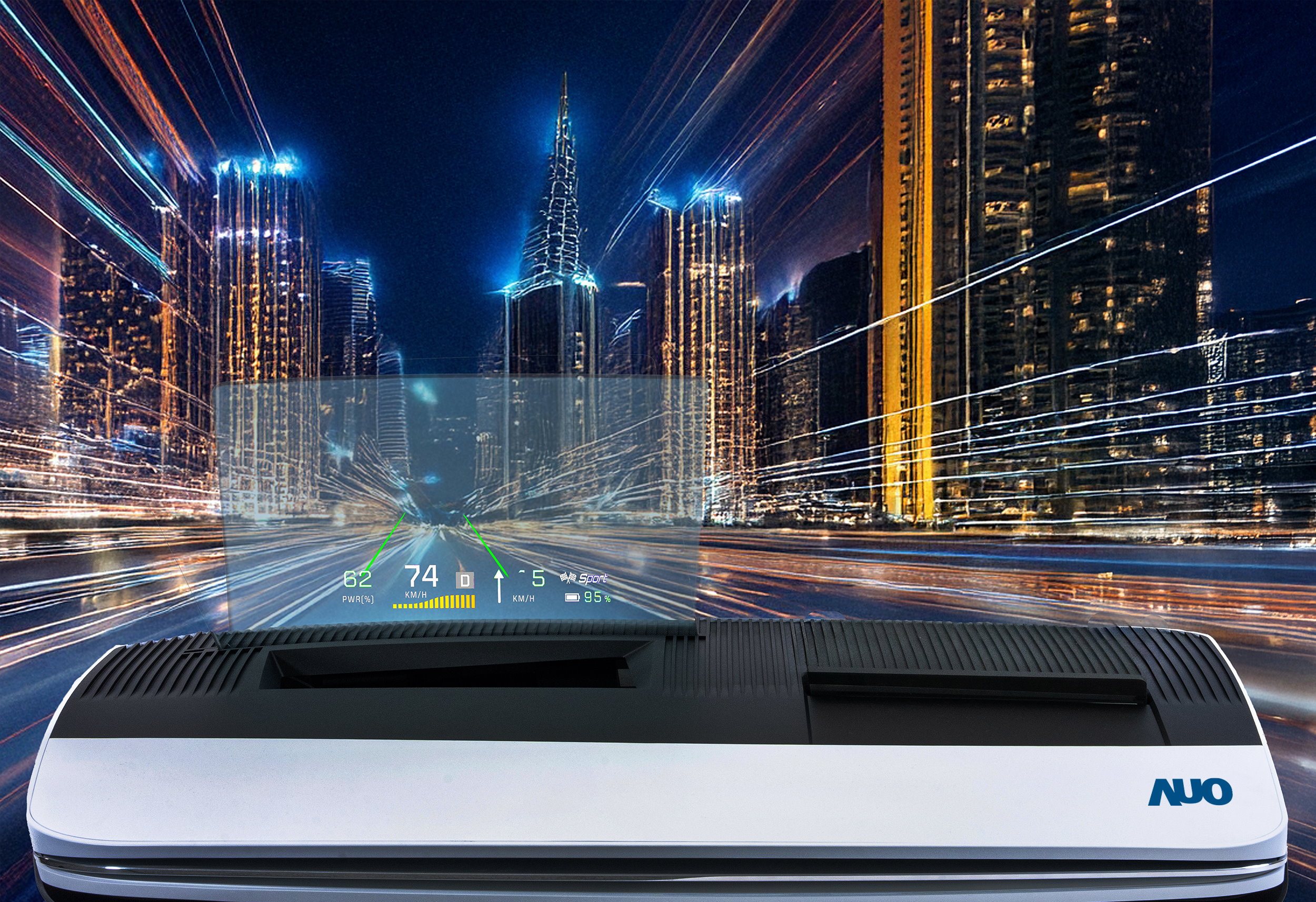 友達(dá)推出13吋Micro LED抬頭顯示器，提供高入眼亮度 、高色彩飽和度的顯示品質(zhì) ，在陽光下或黑暗中都清晰可見，並利用Micro LED模組體積小的優(yōu)勢  ，解決車用空間有限的痛點(diǎn)