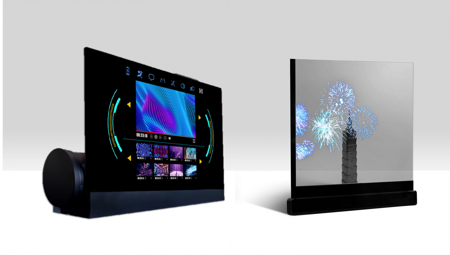 可卷式、折迭性、高透明